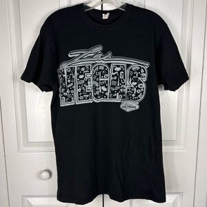 Las Vegas Black Graphic Women's T-Shirt Size Large